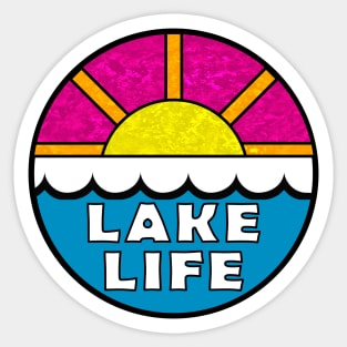 Lake Life Lakes Boating Fishing Outdoors Nature Houseboat Jet Skis Sticker